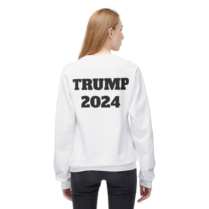 New Year New President Trump 2024 Unisex Midweight Cotton Blend Soft style Fleece Crewneck Sweatshirt