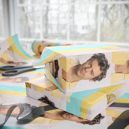 Harry Styles One Direction singer holiday present Birthday Gift Wrapping Papers