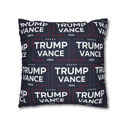 Trump Vance 2024 Take America Back Blue Throw Pillow Case