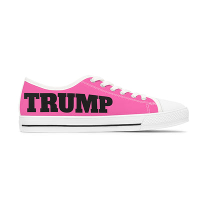 Hot Pink Trump Women's Low Top Sneakers Shoes