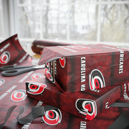 Carolina Hurricanes NHL Hockey Geburtstagsgeschenkpapier Urlaub