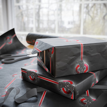 Ohio State OSU Buckeyes NCAA College Graduation Alumni Birthday Gift Wrapping Paper Holiday