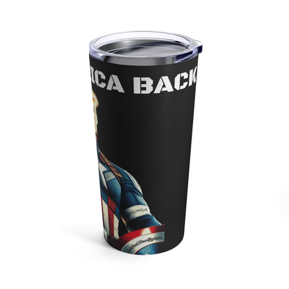 Captain Trump Take America Back Hot and Cold Stainless Tumbler 20oz