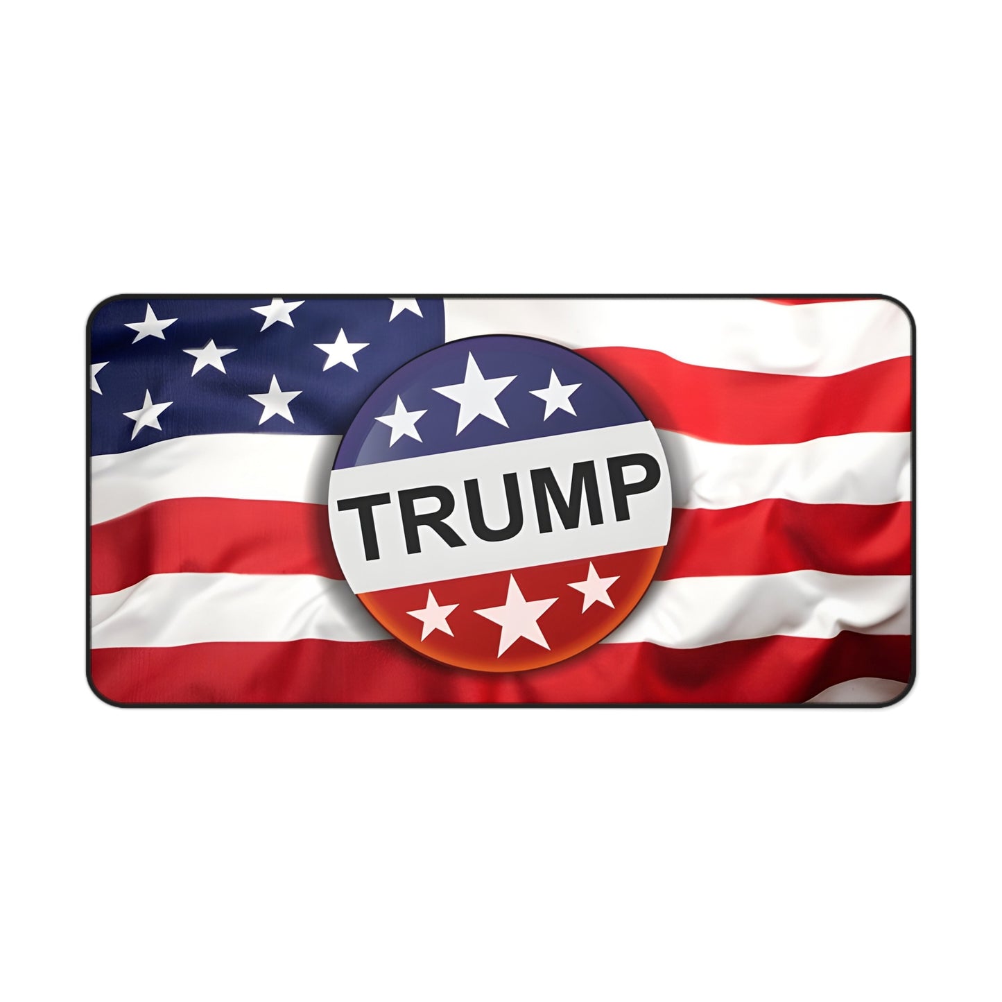 Trump American Flag Desk Mat — Patriotic Political Mousepad