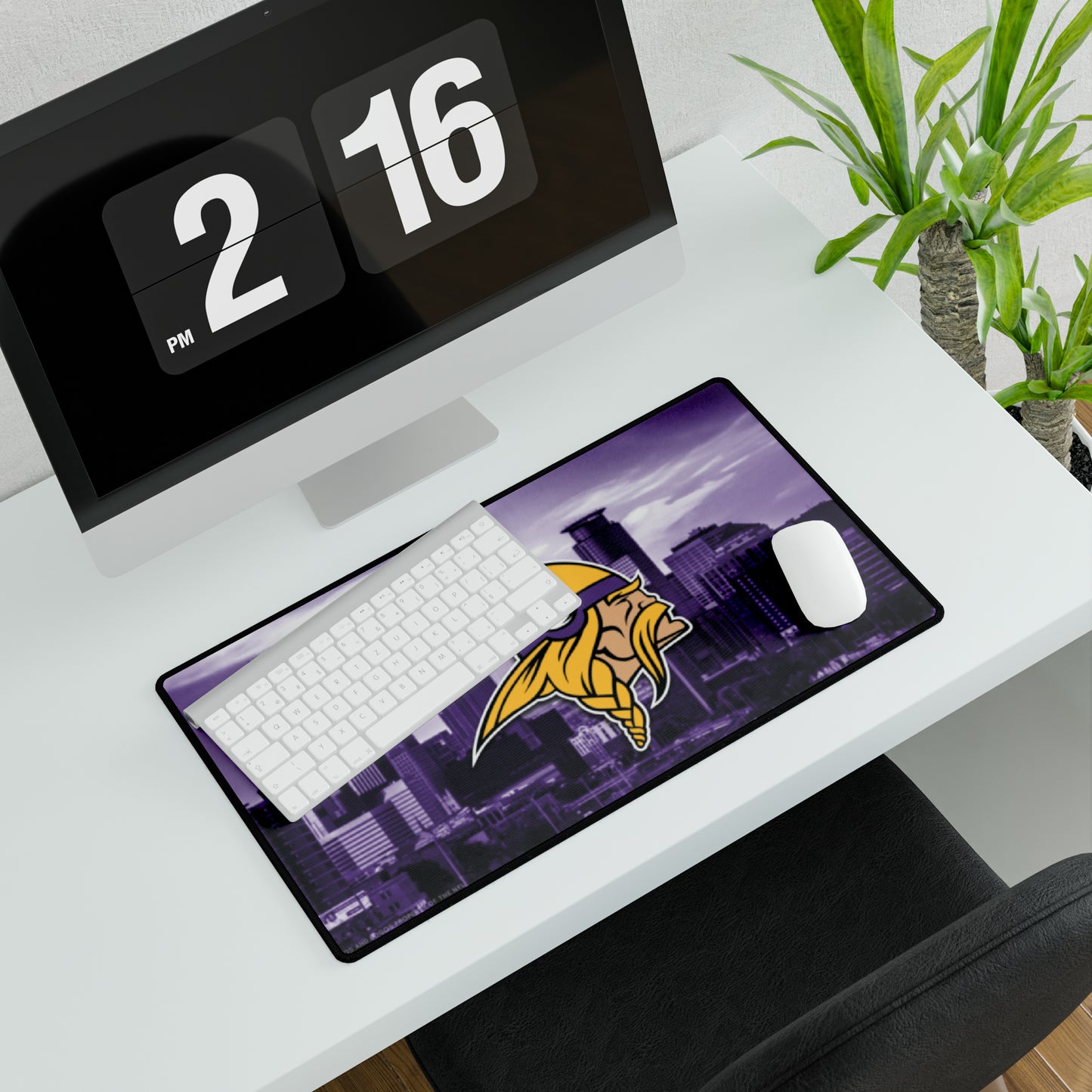 Minnesota Vikings Cityscape Logo NFL Football High Definition Print Schreibtischunterlage Mousepad