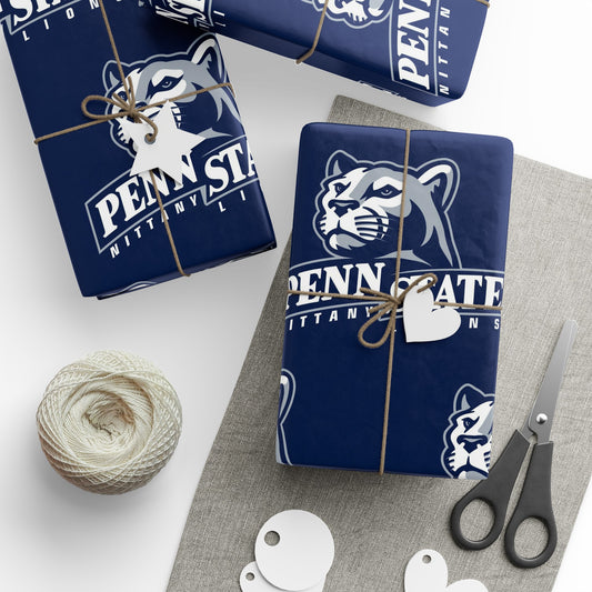 Penn State Nittany Lions NCAA College Graduation Alumni Birthday Gift Wrapping Paper Holiday