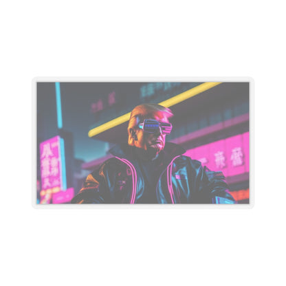 Trump Cyberpunk 2077 Style 2 Kiss-Cut Sticker *Größe wählen