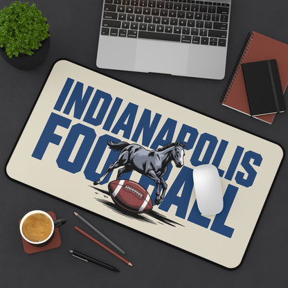 Indianapolis Football High Definition Print Non Slip Desk Mat Office Home Mouse Pad Sports Fan Gift Ultra Smooth Surface Rubber Backing