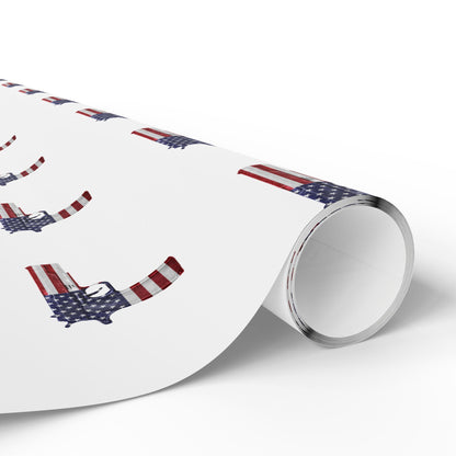 American Flag Gun 2A Weihnachts-Geschenkpapier