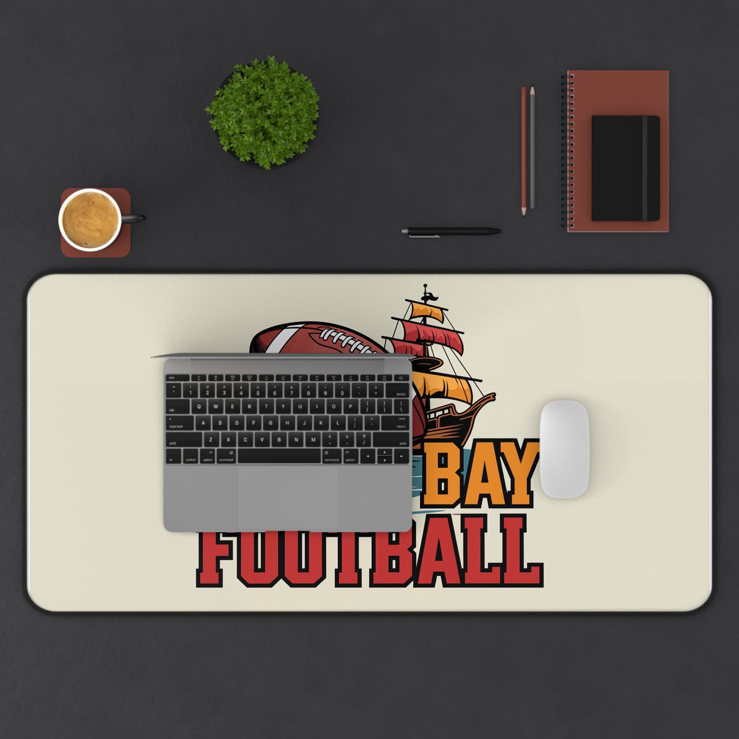 Tampa Bay Football High Definition Print Non Slip Desk Mat Office Home Mouse Pad Sports Fan Gift Ultra Smooth Surface Rubber Backing