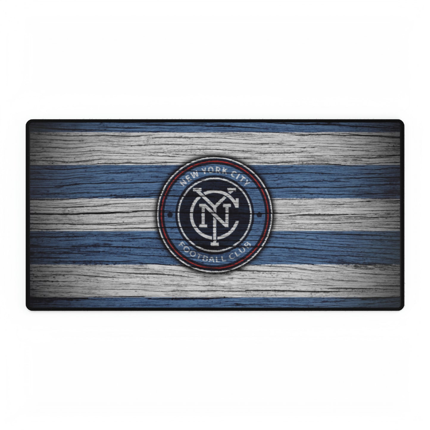 New York City FC Woodgrain look MLS Futbol Soccer High Definition Desk Mat Mousepad