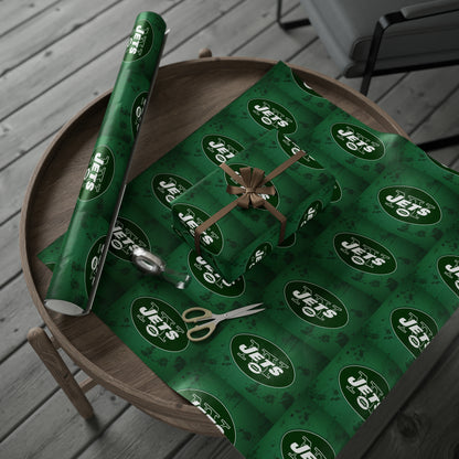 New York Jets NFL Football Birthday Gift Wrapping Paper Holiday