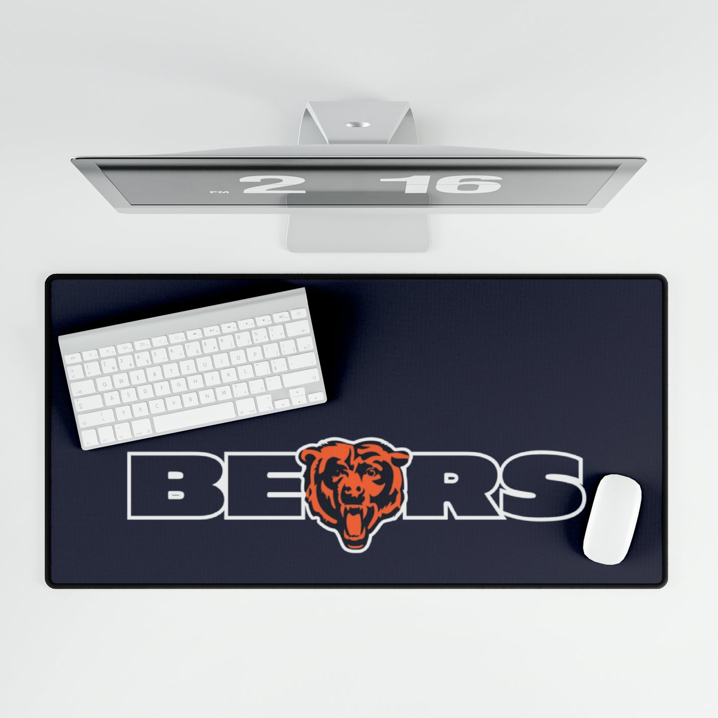 Chicago Bears Mascot Blue NFL Football High Definition Desk Mat Mousepad