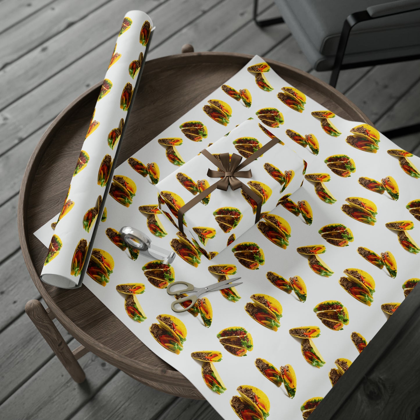 Hard Shell Tacos High Definition Happy Birthday Gift Present Holiday Wrapping Paper