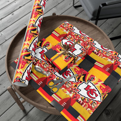 Kansas City Chiefs NFL Weihnachts-Geschenkpapier, matt oder satiniert