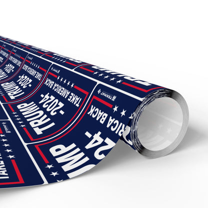 Trump Take America Back Christmas Wrapping gift Paper