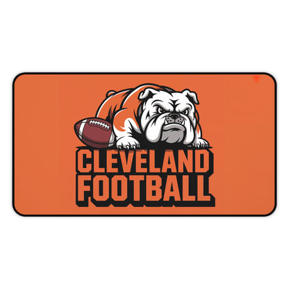 Cleveland Football High Definition Print Non Slip Desk Mat Office Home Mouse Pad Sports Fan Gift Ultra Smooth Surface Rubber Backing