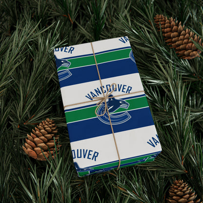 Vancouver Canucks NHL Hockey Birthday Gift Wrapping Papers Holiday