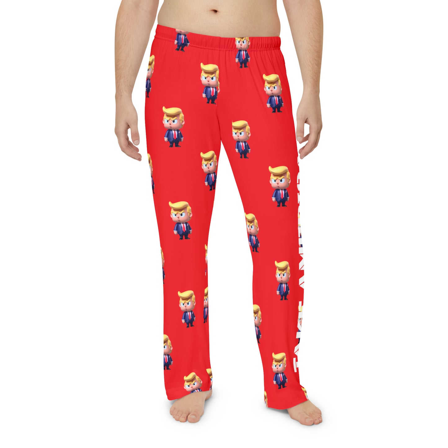 Little Trump Take America Back Men's Polyester Lounge Comfy Pajama Pants