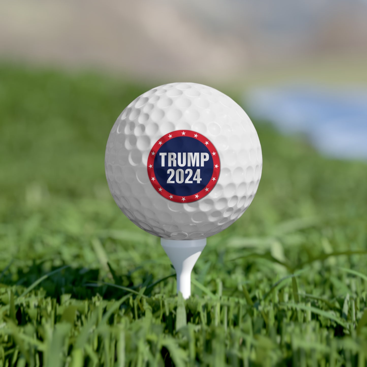 Trump 2024 Blue and Red MAGA High Quality Golf Balls, 6pcs