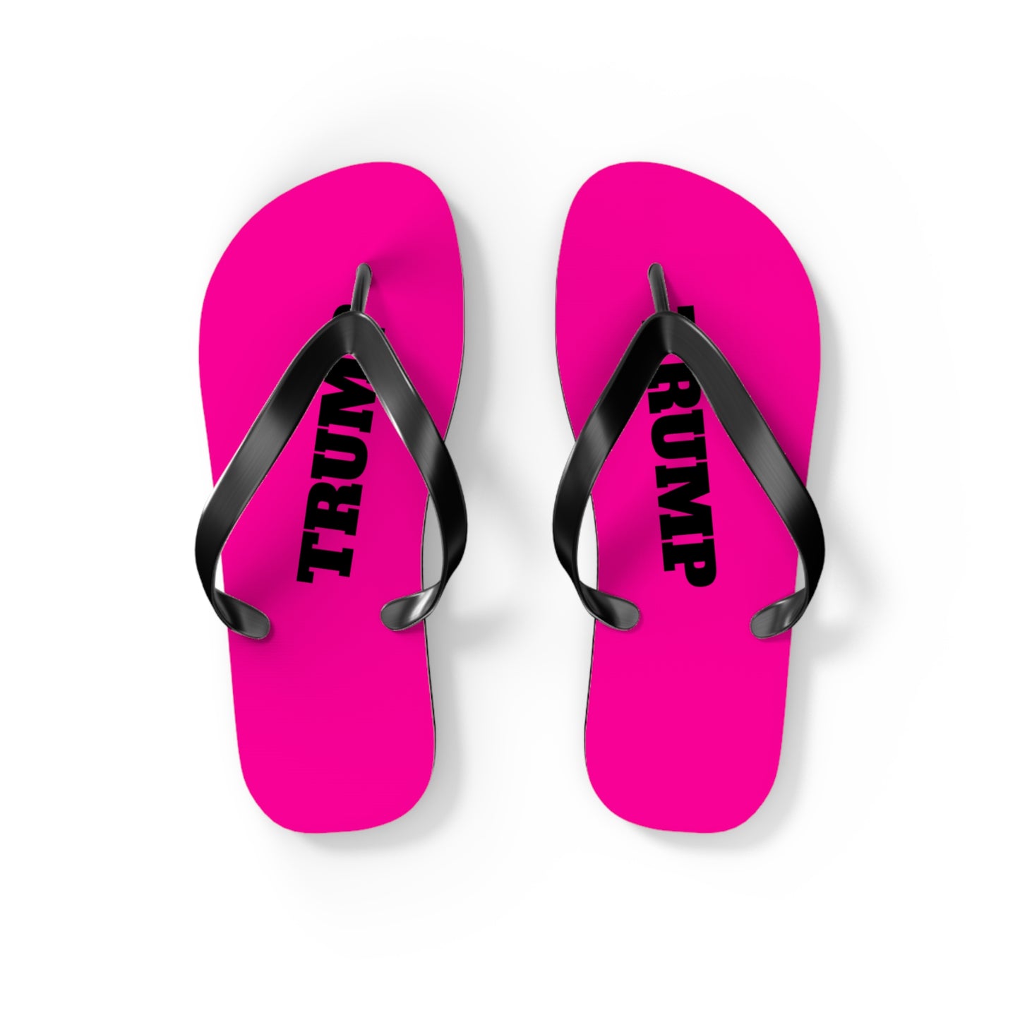 Hot Pink Trump Comfy Summer Beach Unisex Flip Flops