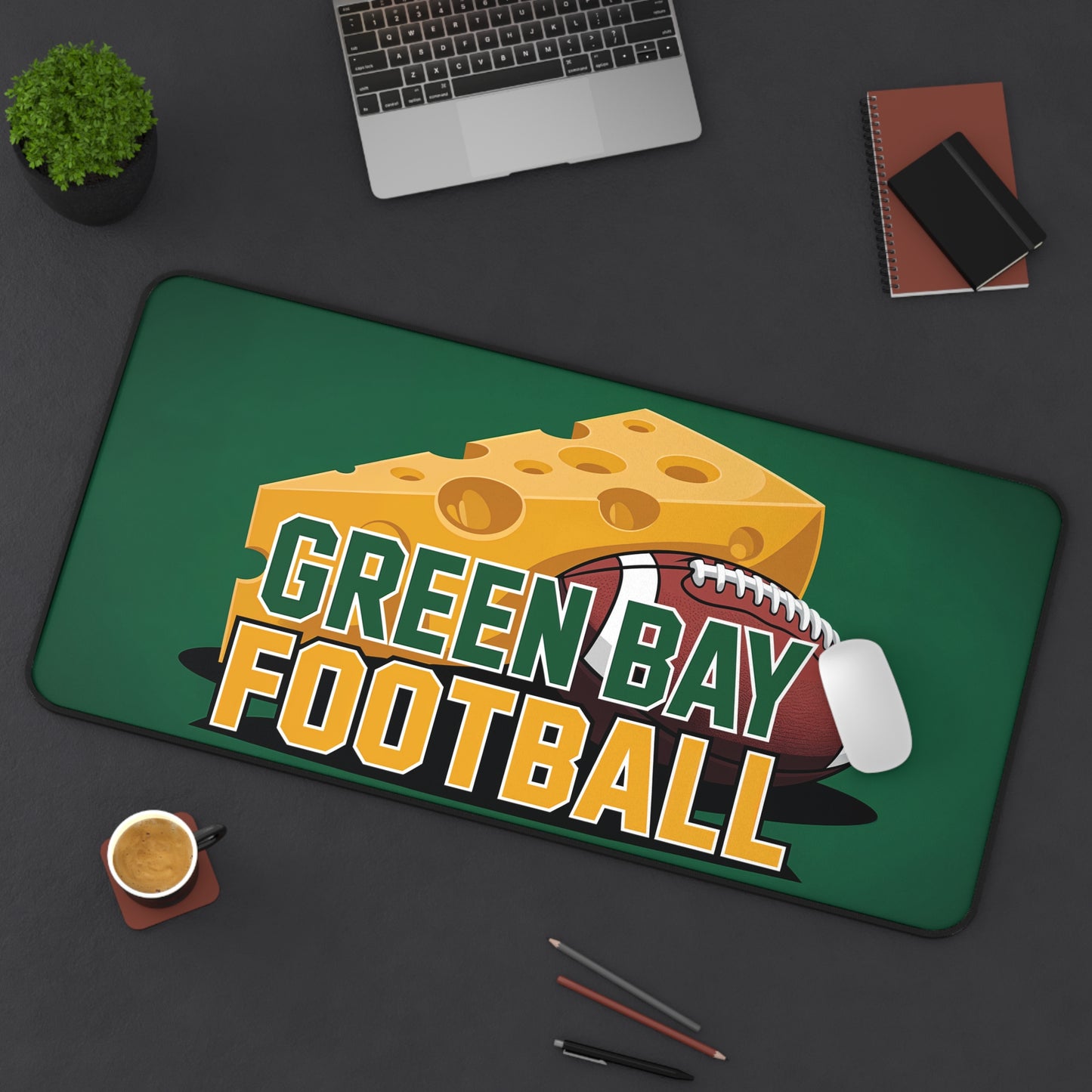 Green Bay Football High Definition Print Non Slip Desk Mat Office Home Mouse Pad