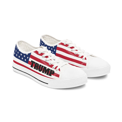 Trump American Flag 2024 All Over Print Damen-Low-Top-Sneaker