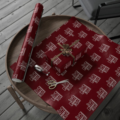 Texas A&M Aggies NCAA College Graduation Alumni Birthday Gift Wrapping Paper Holiday