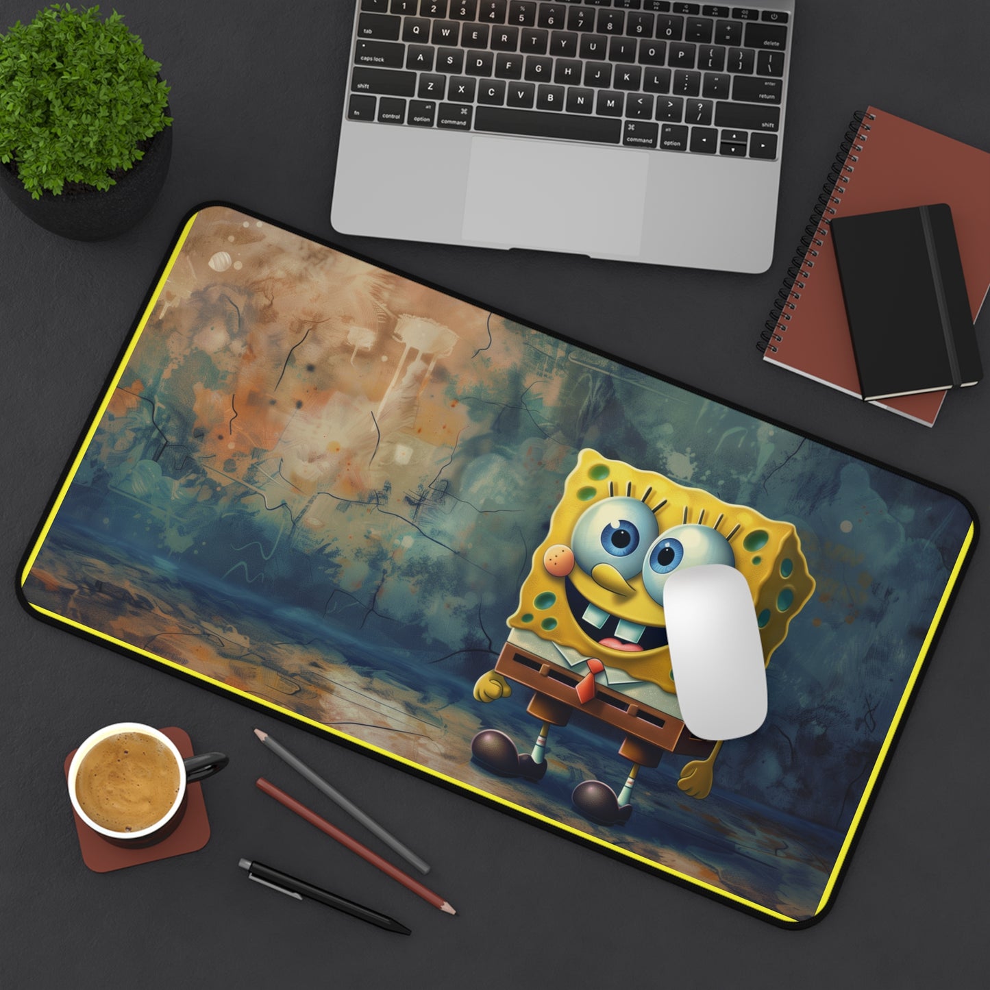 SpongeBob SquarePants Cartoon High Definition PC PS Video Game Desk Mat Mousepad