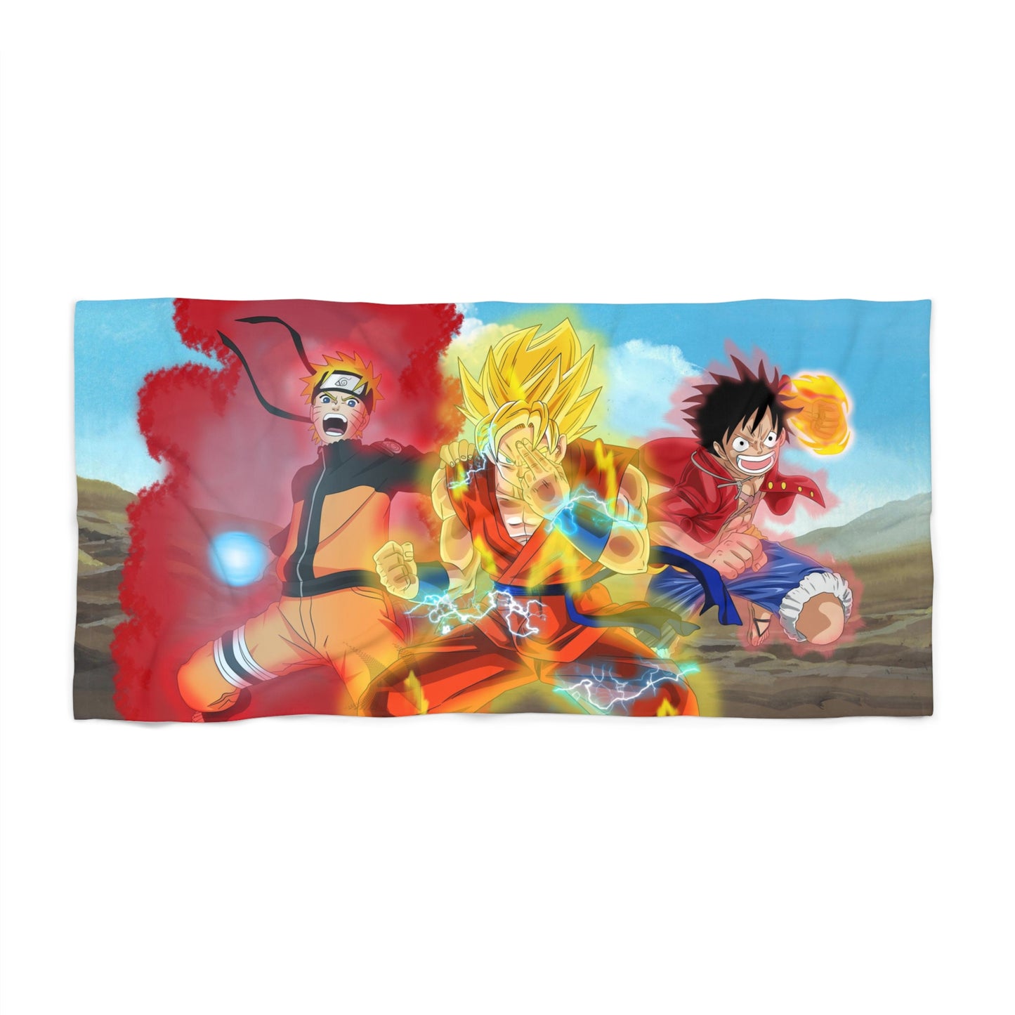 Monkey Goku Naruto Anime Cartoon Jumbo Weiches Strandtuch