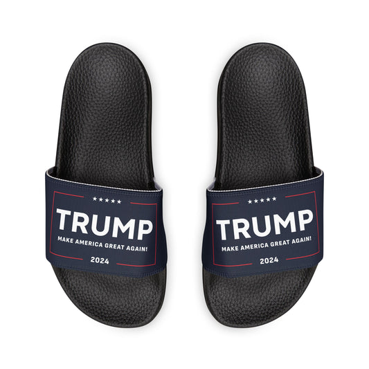 Women's Trump Make America Great Again Comfy PU Slide Sandals