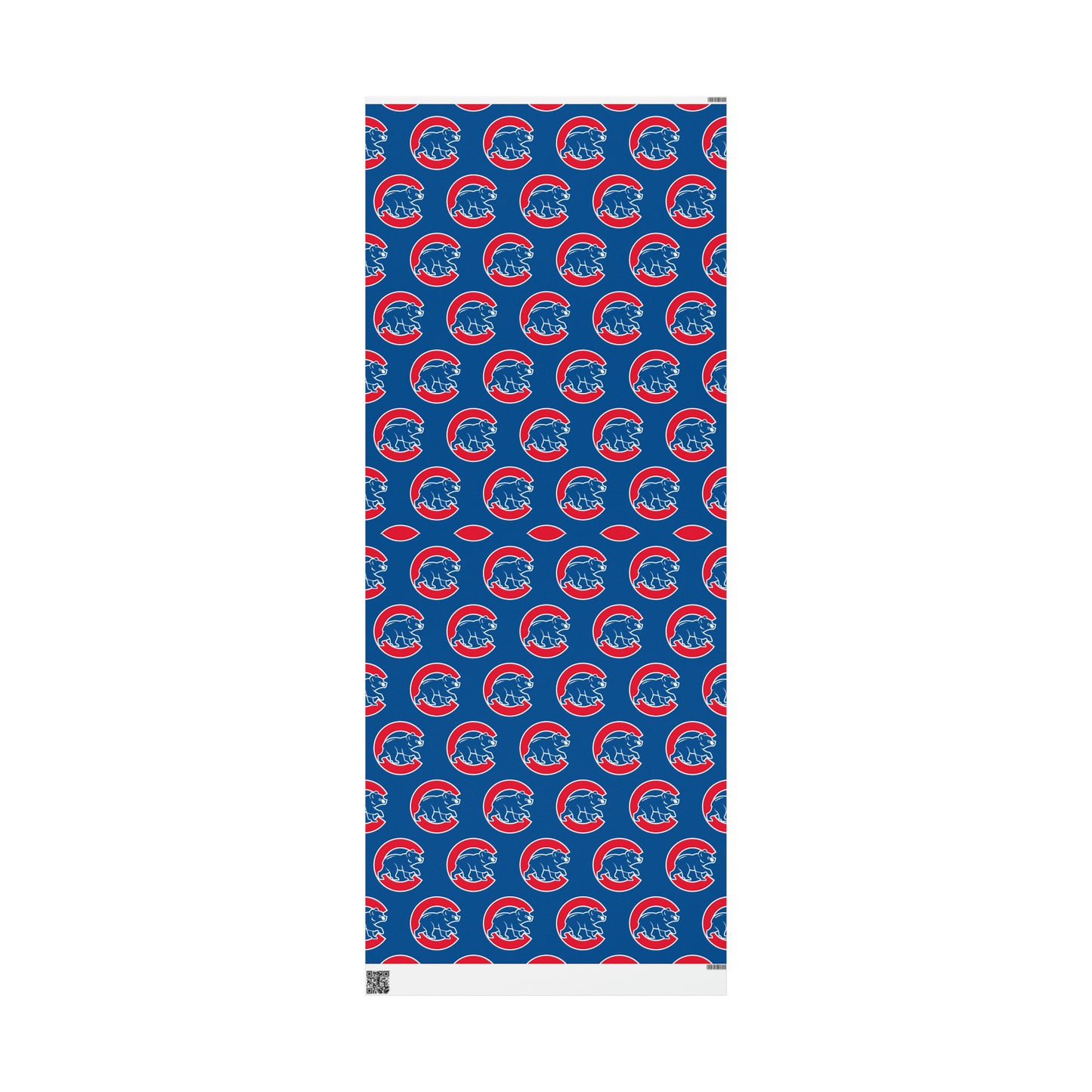 Chicago Cubs Baseball MLB Birthday Gift Wrapping Paper Holiday