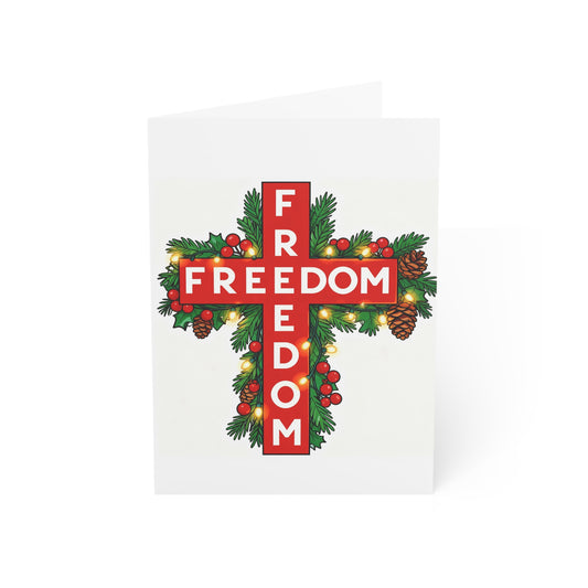 Freedom Charlie Kirk Christmas Greeting Card
