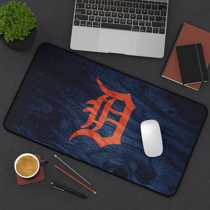 Detroit Tigers Woodgrain look MLB Baseball High Definition Desk Mat Mousepad