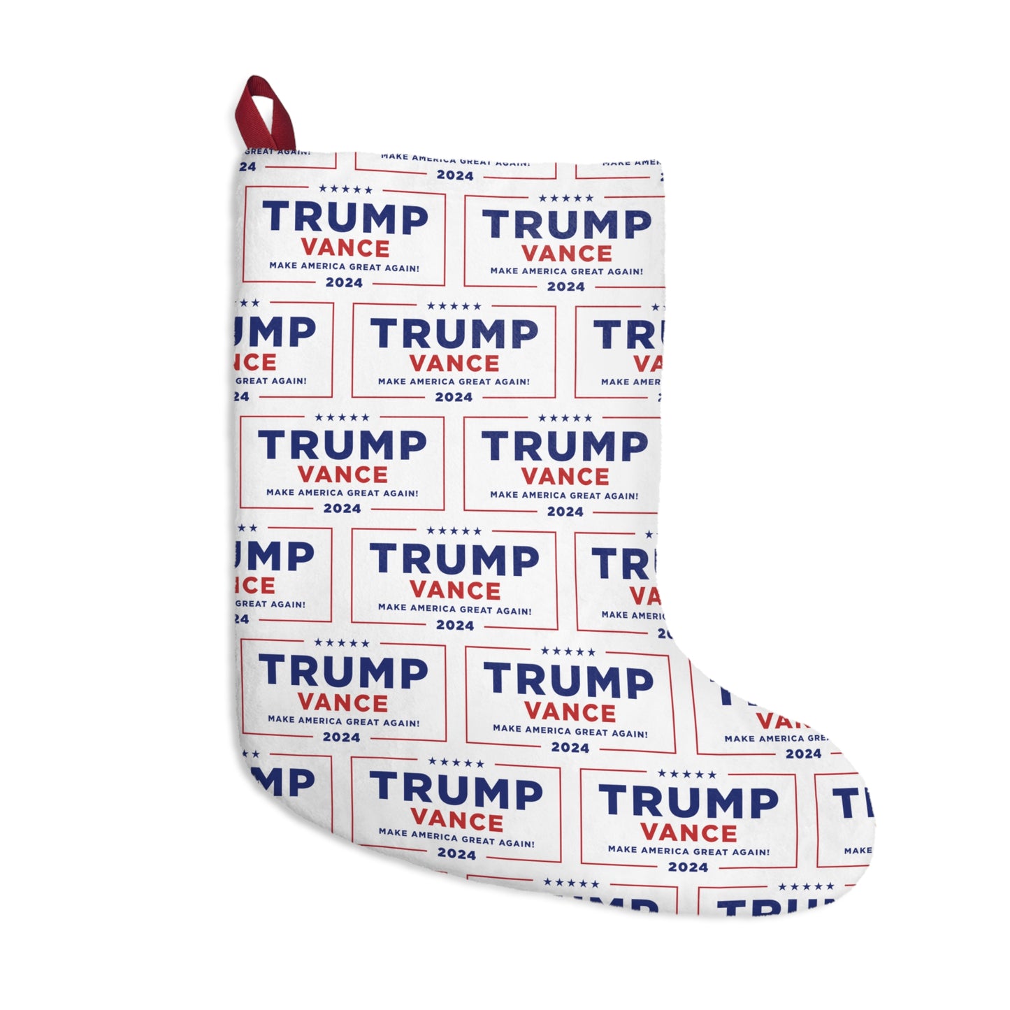 Trump MAGA Vance Holiday Hanging Polyester High-Definition Printed Christmas Stockings