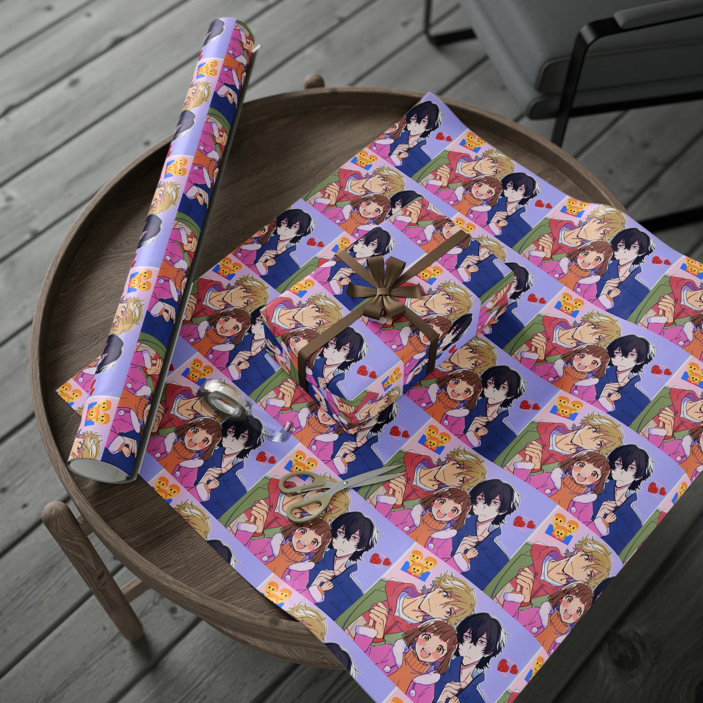 Buddy Daddies Anime Cartoon Birthday Gift Wrapping Papers