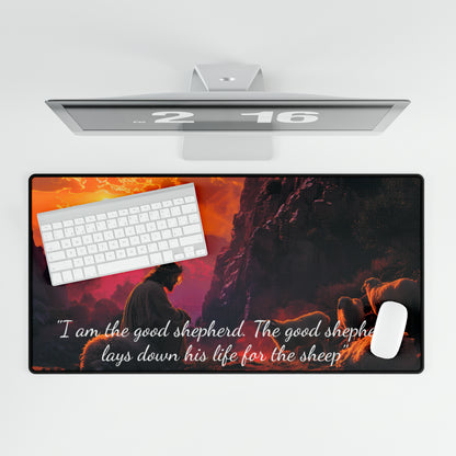 Jesus Christ Shepherd religious Spiritual Faith Christian High Definition Desk Mat Mousepad