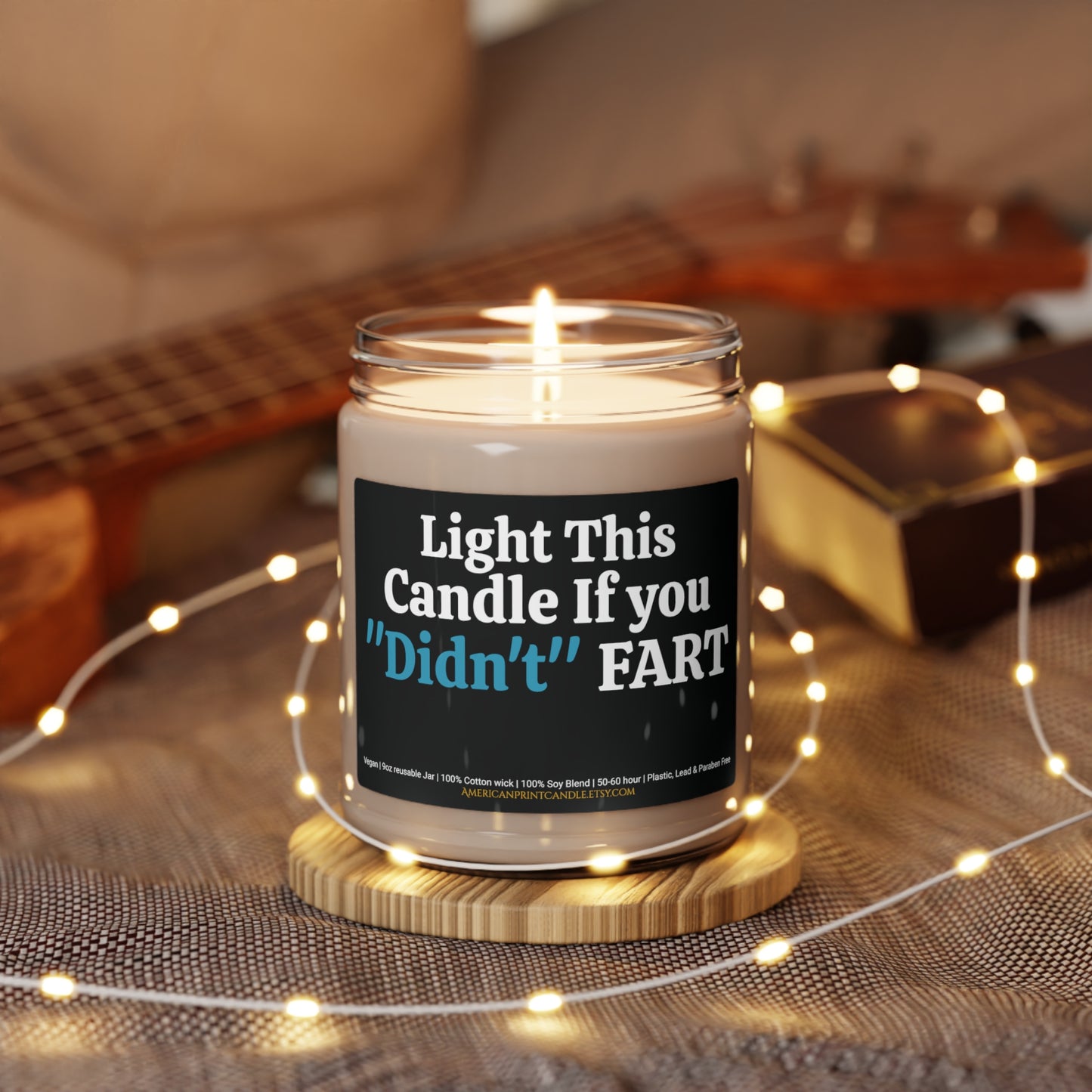 Zünden Sie diese Kerze an, wenn Sie es noch nicht getan haben: Fart Scented Soy Candle 9oz