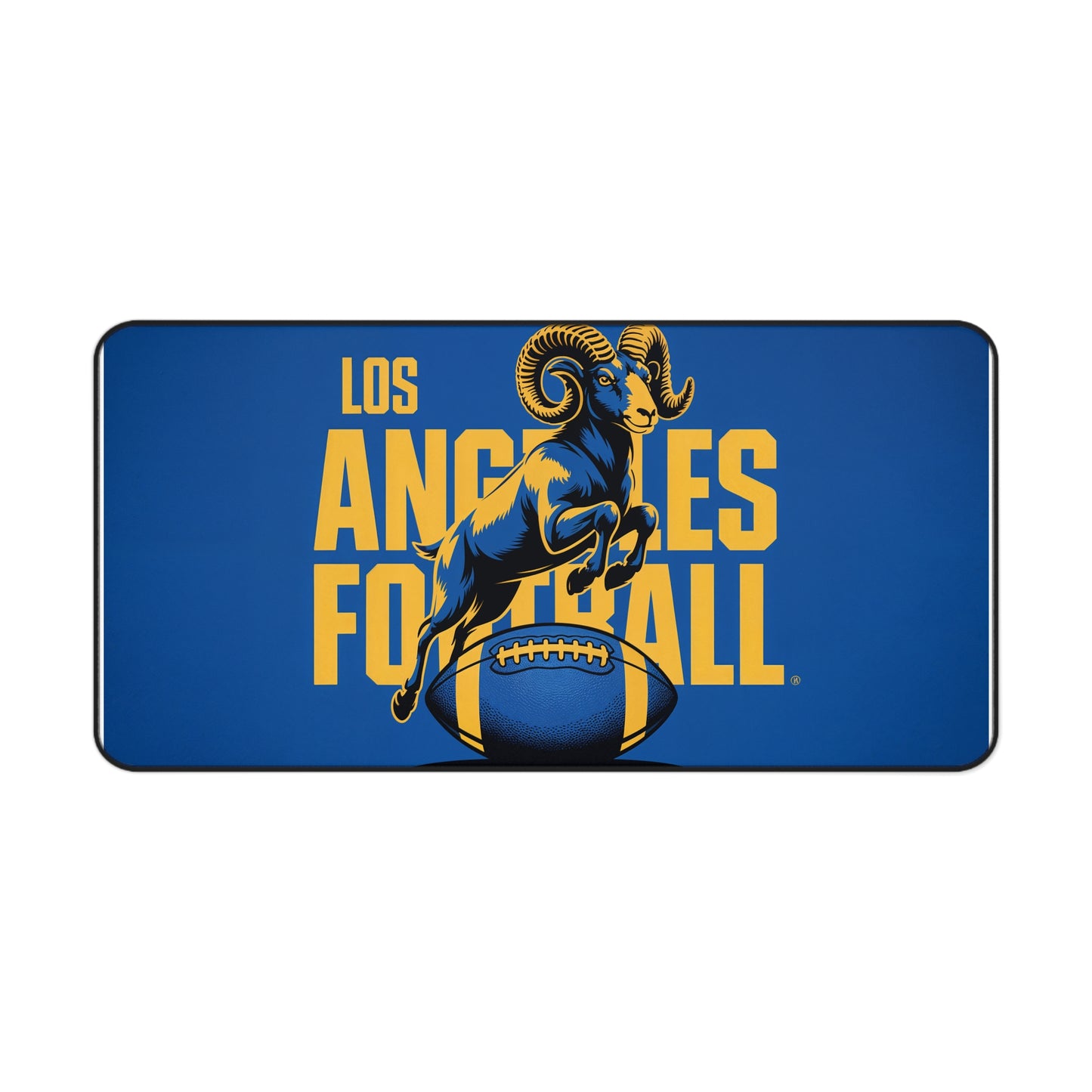 Los Angeles Football High Definition Print Non Slip Desk Mat Office Home Mouse Pad Sports Fan Gift Ultra Smooth Surface Rubber Backing