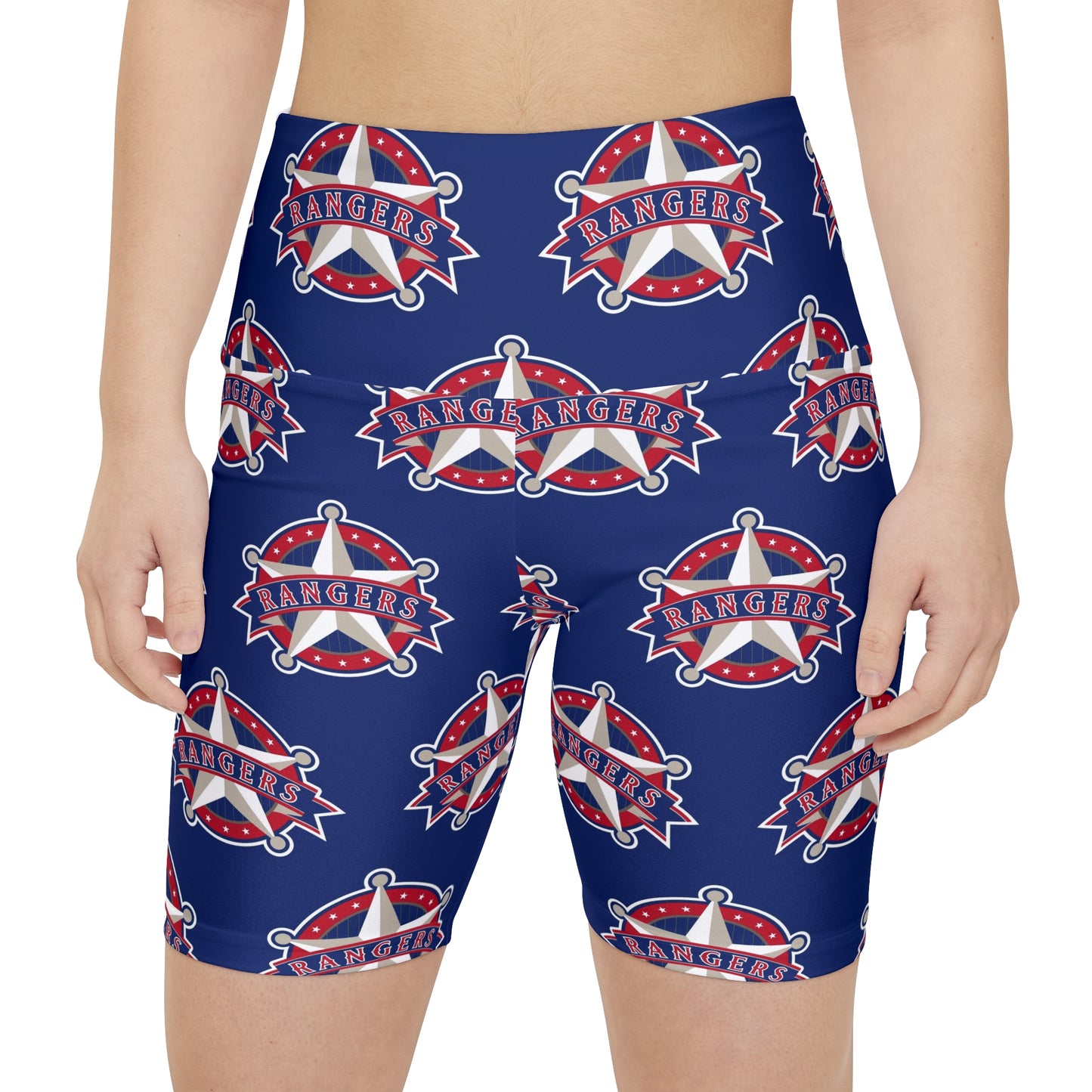 Texas Rangers MLB Baseball Women's Workout Bike Comfy Shorts