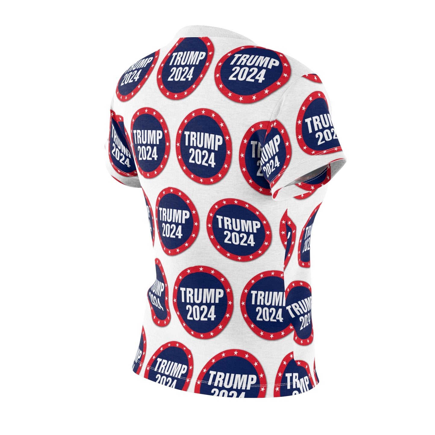 Trump 2024 Circle Logo Damen Cut &amp; Sew T-Shirt MAGA