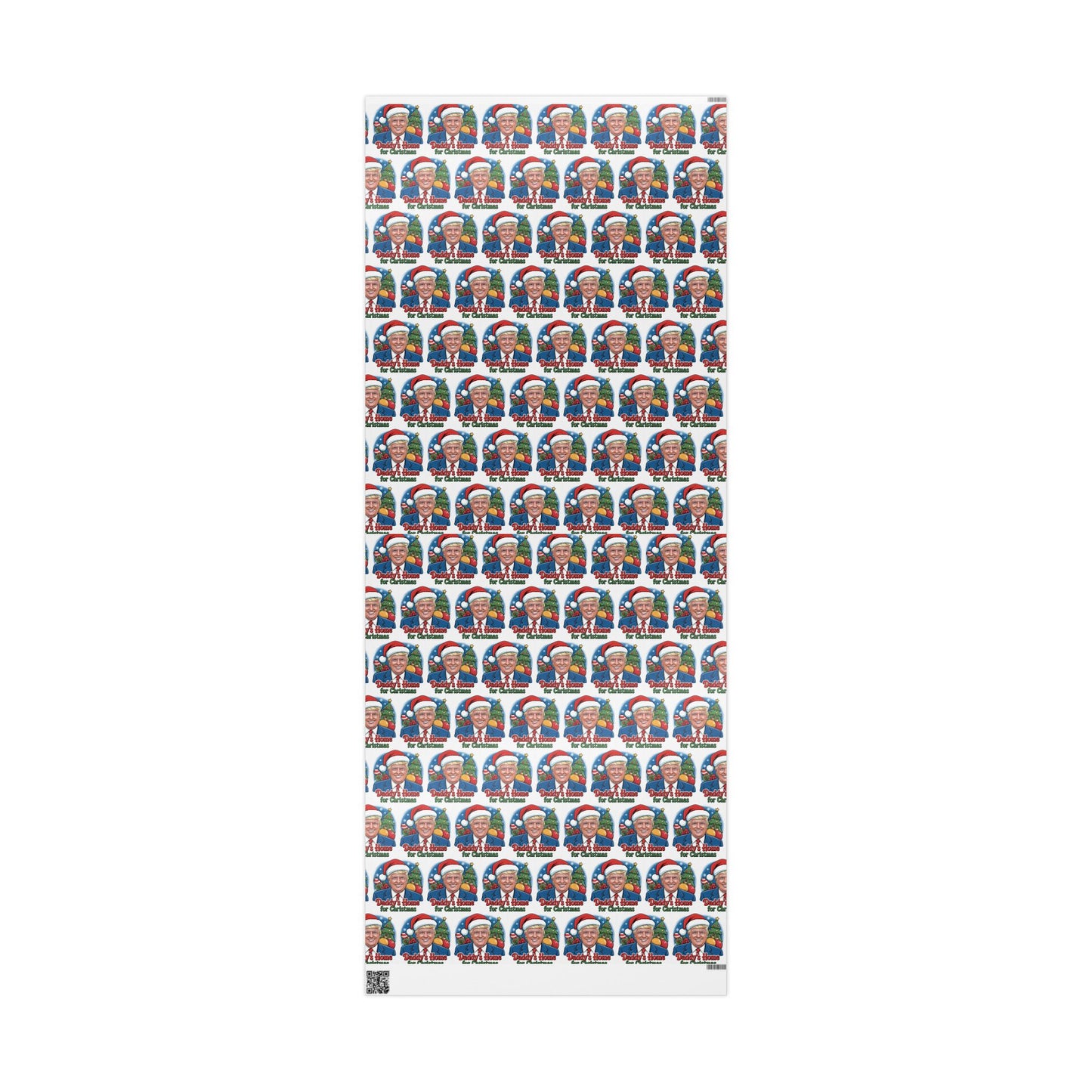 "Daddy's Home for Christmas" Trump Christmas Wrapping Paper