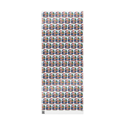 "Daddy's Home for Christmas" Trump Christmas Wrapping Paper