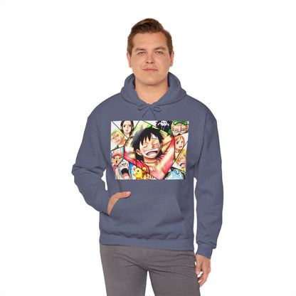 One Piece Monkey Ruffy Jimbei Nico Nami Unisex Heavy Blend Kapuzenpullover