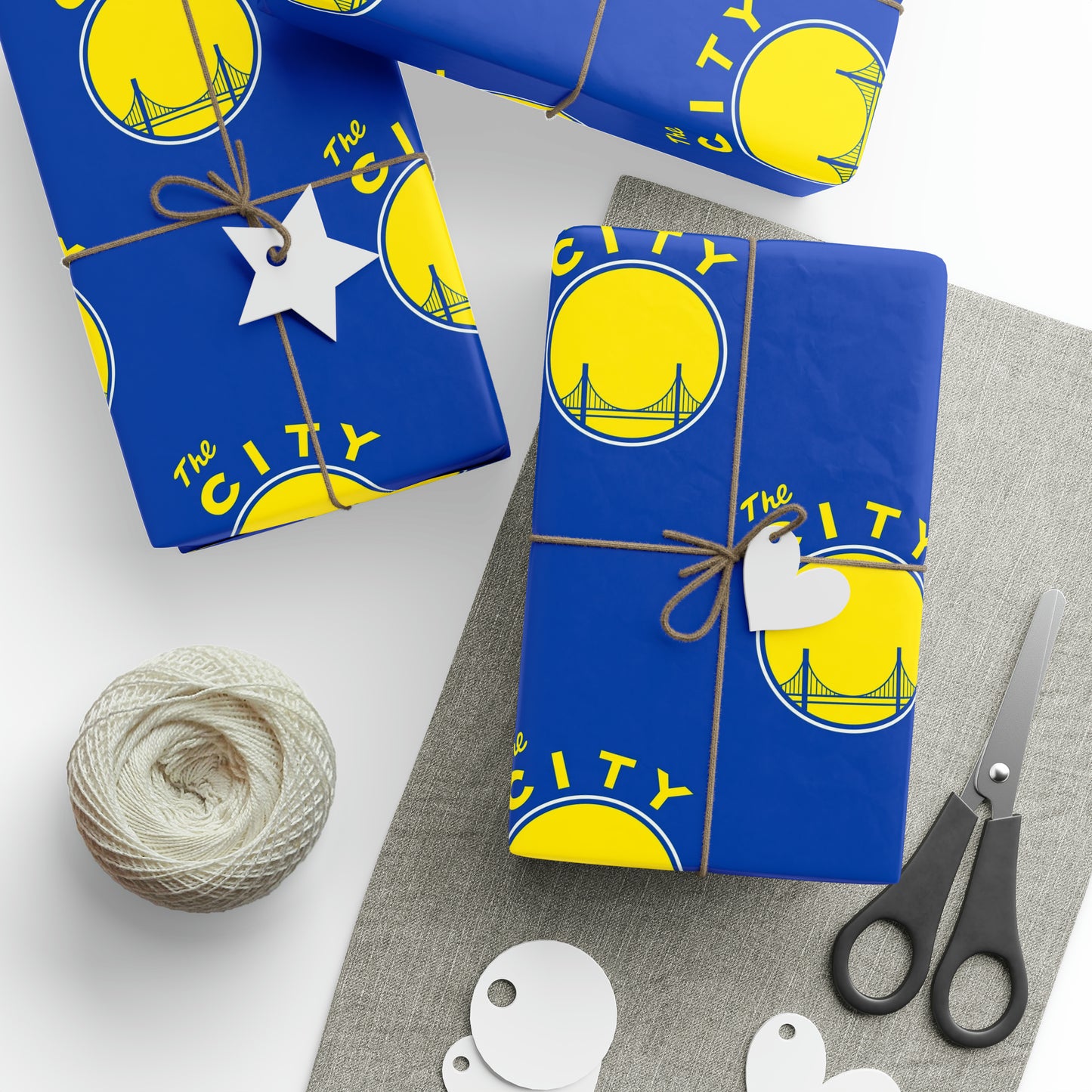 Golden State Warriors The CITY NBA Birthday Gift Wrapping Paper Basketball Holiday