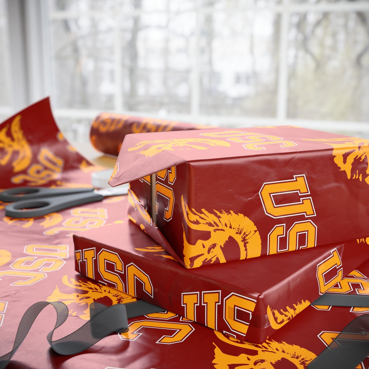 USC Southern California NCAA College Graduation Alumni Birthday Gift Wrapping Paper Holiday
