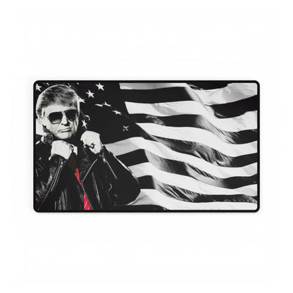 Trump Cool Leather Jacket High Definition MAGA American Desk Mats
