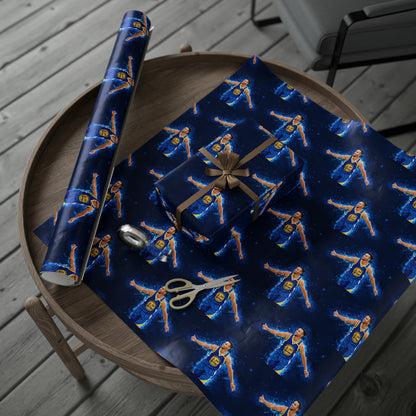 Steph Curry Golden State Warriors NBA Birthday Gift Wrapping Paper Basketball Holiday