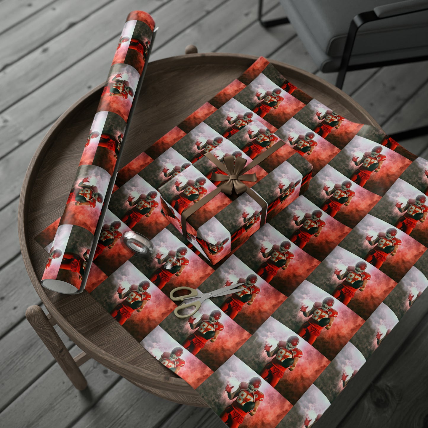 Travis Kelce Kansas City Chiefs Football Birthday Gift Wrapping Papers