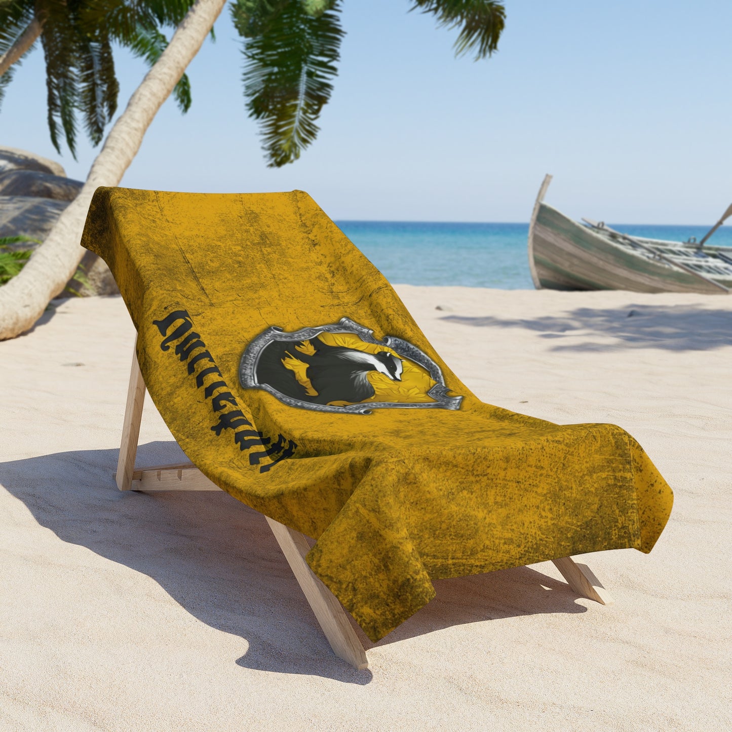 Hufflepuff Hogwarts House Potter Jumbo Soft Beach Towel